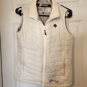 Venture Heat Women's Heated Puffer Vest White XS